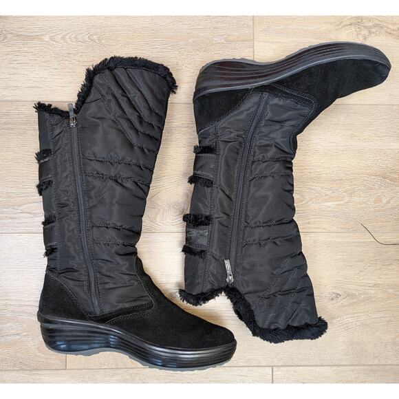 Pajar Canada Chloe Women's Winter Snow Boots Size 10 BlackTall  Zip Waterproof - Picture 6 of 12